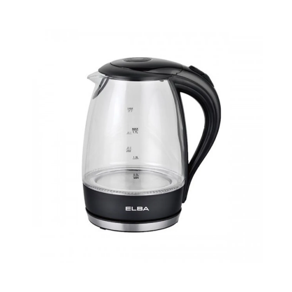 BWK-55.png Elba 1.7L Glass Jug Electric Kettle EJKF1723GBK - Image 1